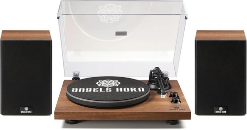 Turntable with speakers - with, speakers,