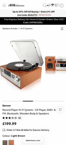 Denver mrd record player - denver,