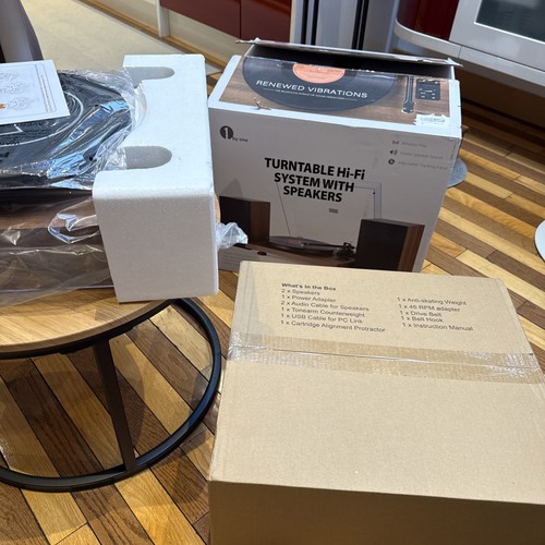 1byone record player turntable - player,